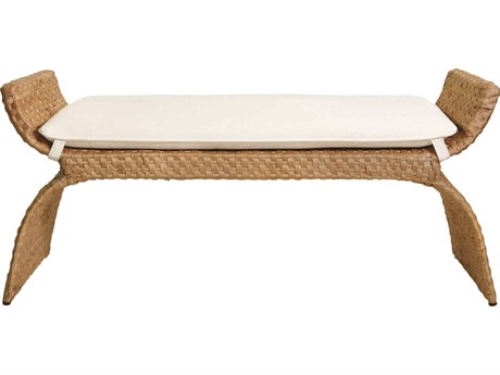 Worlds Away Natural Ivory Accent Bench