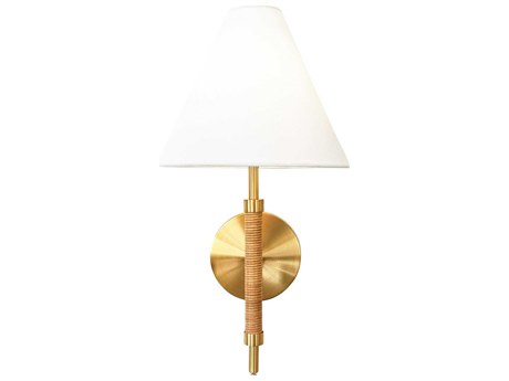 Worlds Away Brass Wall Sconce