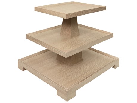 Worlds Away Rectangular Wood End Table