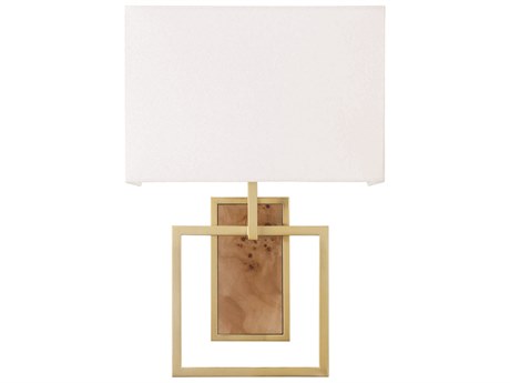 Worlds Away 1-Light Brushed Brass Wall Sconce