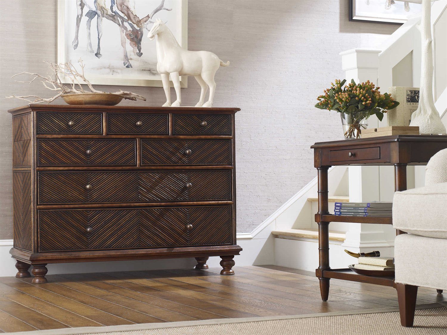 Woodbridge Furniture Regency Aged Mahogany 27'' Wide Square End Table WBF106001