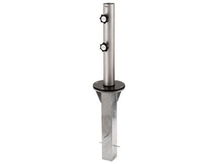 Woodline Shade Solutions Underground Mount + Spigot Base Plate + 57mm (2 1/4'') Stainless Steel tube