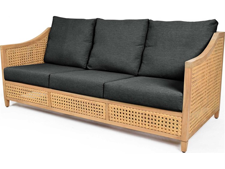 Woodbridge Outdoor Jupiter Natural Teak Cushion Sofa