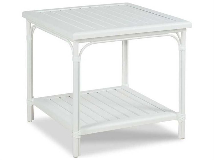 Woodbridge Outdoor Carlyle Cloud White 24'' Aluminum Square End Table
