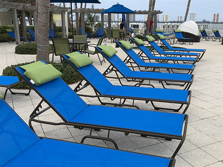 Windward Design Group Country Club Sling Aluminum Patio Lounge Set