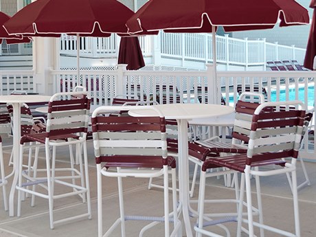 Windward Design Group Country Club Strap Aluminum Dining Set