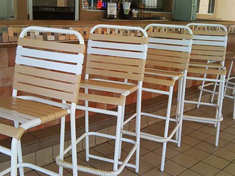 Windward Design Group Country Club Strap Aluminum Outdoor Patio Dining Set
