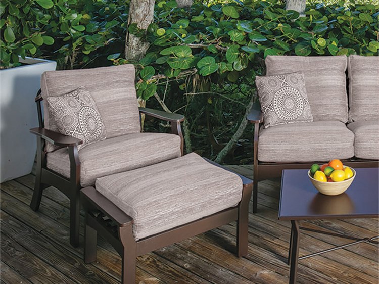 Windward Design Group Covina Deep Seating Recycled Plastic Cushion Patio Lounge Set