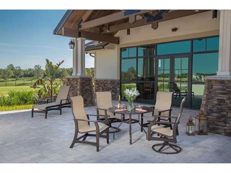 Windward Design Group Covina Sling Mgp Dining Set with Chaise