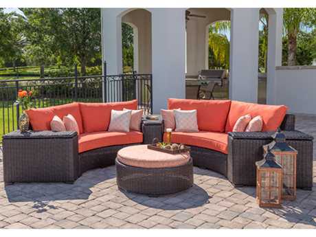 Windward Design Group Dakota Sectional Wicker Lounge Set