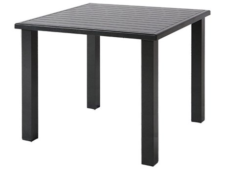 Windward Design Group Apollo Aluminum 36''Wide Square Bar Table w/ Umbrella Hole