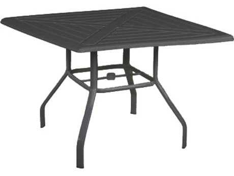 Windward Design Group Hartford Mgp Aluminum 36 Square Dining Table with Umbrella Hole