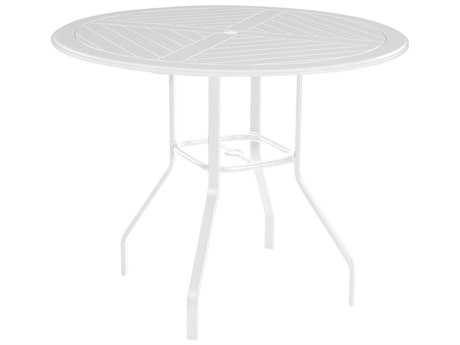 Windward Design Group Newport Mgp 54 x 36 Oval Balcony Table with Umbrella Hole