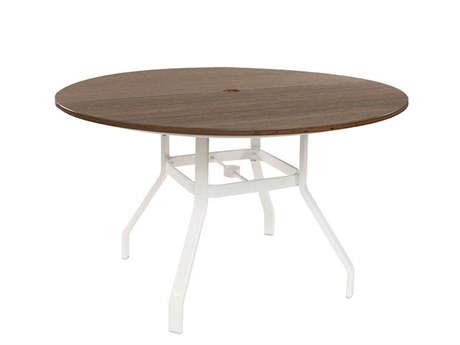 Windward Design Group Lexington Aluminum 28 Series 42''Wide Round Bar Table w/ Umbrella Hole