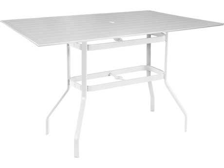 Windward Design Group Newport Mgp 76 x 42 Rectangular Bar Table with Umbrella Hole