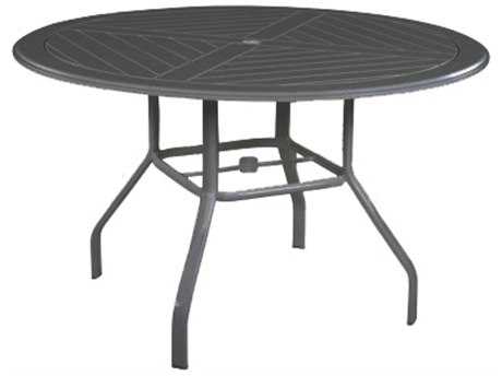 Windward Design Group Hartford Mgp Aluminum 54 Round Dining Table with Umbrella Hole