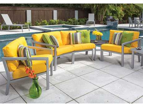 Windward Design Group Madrid Deep Seating Aluminum Lounge Set