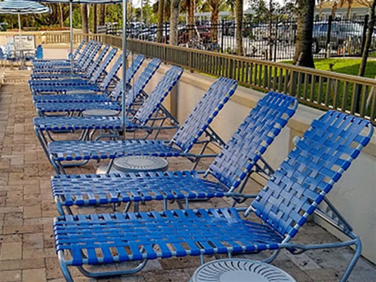 Windward Design Group Neptune Strap Aluminum Patio Lounge Set