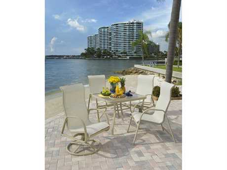Windward Design Group Ocean Breeze Sling Aluminum Dining Set
