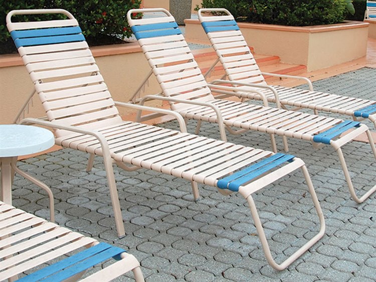 Windward Design Group Regatta Strap Aluminum Outdoor Patio Lounge Set