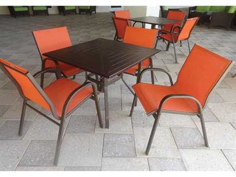 Windward Design Group Seabreeze Sling Aluminum Dining Set