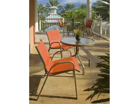 Windward Design Group Seabreeze Sling Aluminum Dining Set