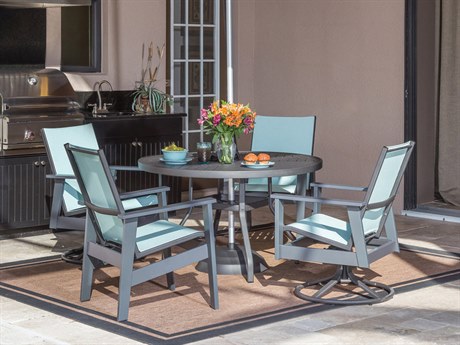 Windward Design Group Sienna Sling Recycled Plastic Dining Set