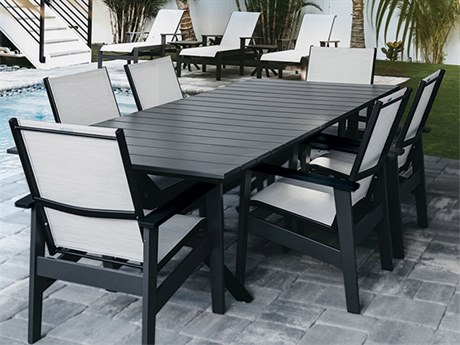 Windward Design Group Sienna Sling Recycled Plastic Dining Set