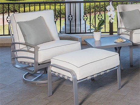 Windward Design Group Skyway Deep Seating Aluminum Cushion Lounge Set