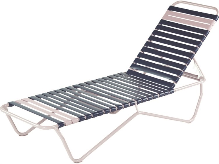 Windward Design Group Aruba Strap Aluminum Stacking Chaise Lounge