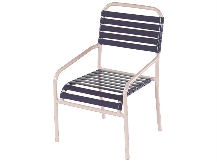 Windward Design Group Aruba Strap Aluminum Stacking Dining Chair