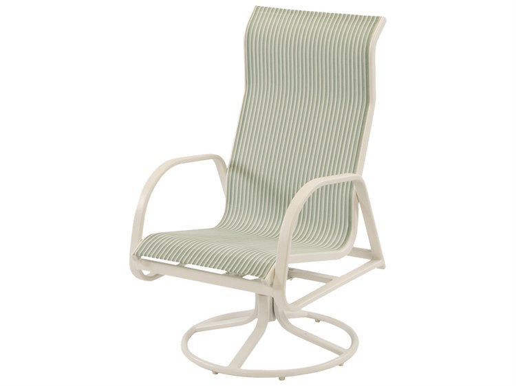 Windward Design Group Ocean Breeze Sling Aluminum High Back Swivel Rocker