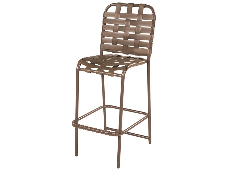 Windward Design Group Neptune Strap Aluminum Stacking Bar Chair Cross Weave