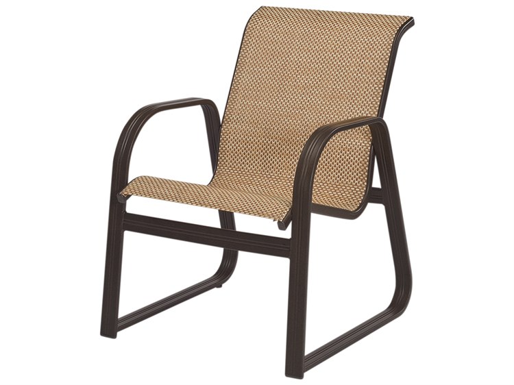 Windward Design Group Cabo Sling Aluminum Sled Bottom Dining Chair