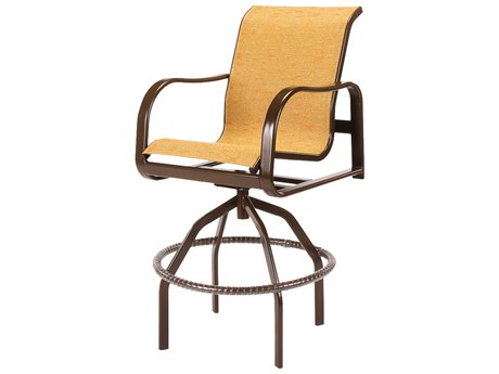 Windward Design Group Sonata Sling Aluminum Swivel Bar Chair