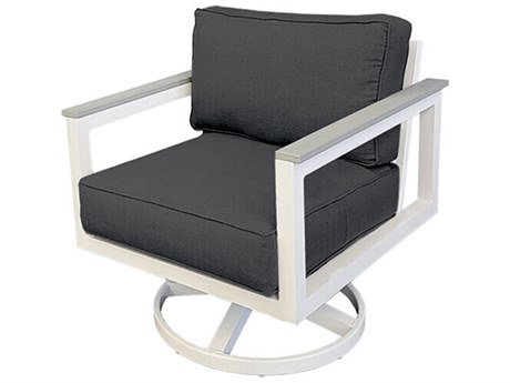 Windward Design Group Juno II Deep Seating Aluminum Swivel Rocker Lounge Chair