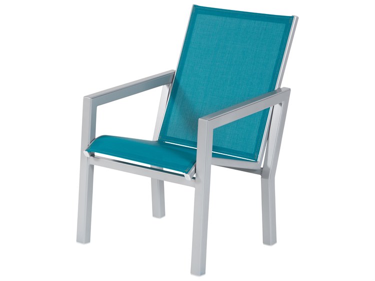 Windward Design Group Madrid Sling Aluminum Dining Arm Chair
