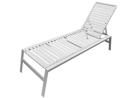 Windward Design Group Waterside Strap Aluminum Stacking Chaise Lounge