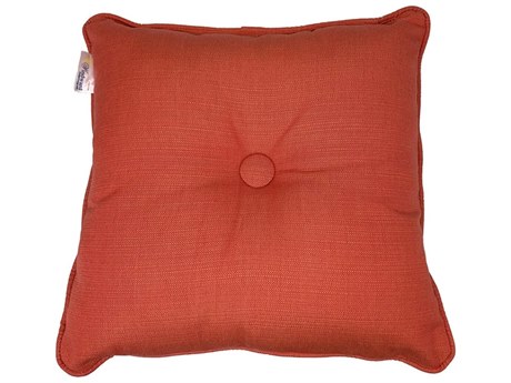 Windward Design Group Throw Pillow Self Welt One Button 18 x 18