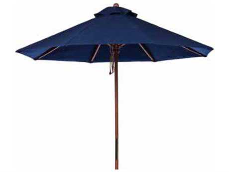 Windward Design Group Fiji Wood Market 9 Feet Wide Pulley & Pin Umbrella