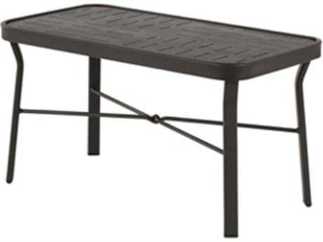 Windward Design Group Napa Punched Aluminum 34 x 18 Rectangular Cocktail Table