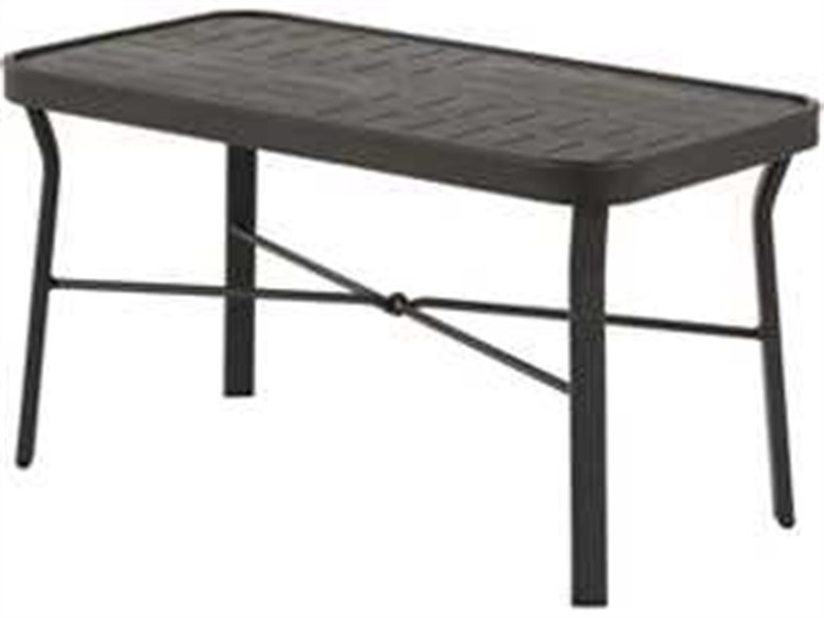 Windward Design Group Napa Punched Aluminum Tables Rectangular Coffee Table