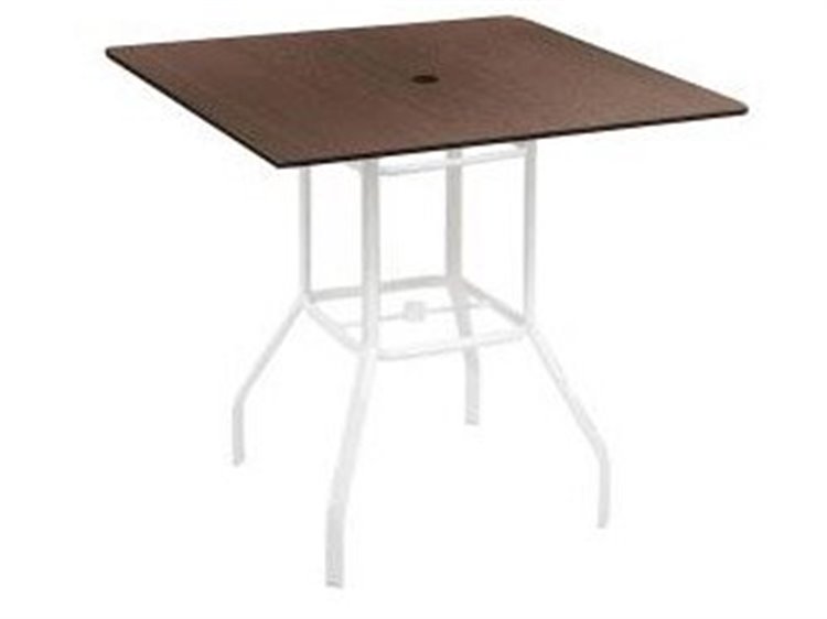 Windward Design Group Lexington Tables Aluminum Square Outdoor Bar Table