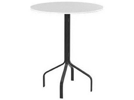 Windward Design Group Fiberglass Top Tables Aluminum 30''Wide Round Balcony Table