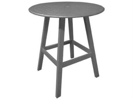 Windward Design Group Kingston Solid Mgp 42 Round Hartford Bar Table with Umbrella Hole