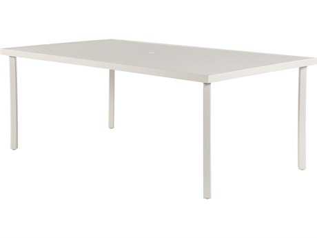 Windward Design Group Avalon Punched Aluminum 84 x 42 Rectangular Dining Table