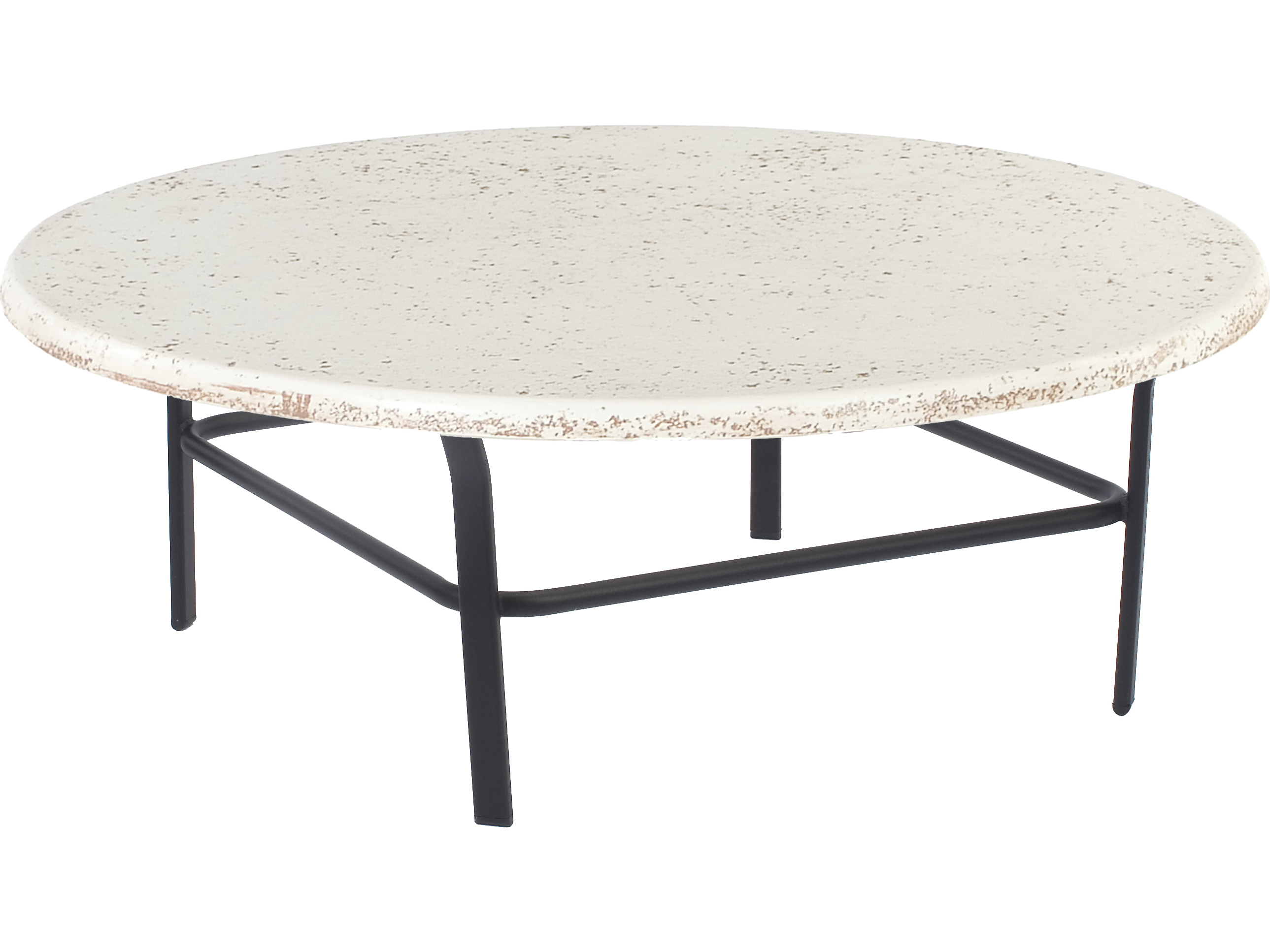 Windward Design Group Faux Stone Top Aluminum 48 Round Table