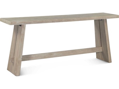World Interiors Acadia Rectangular Wood Oat Console Table
