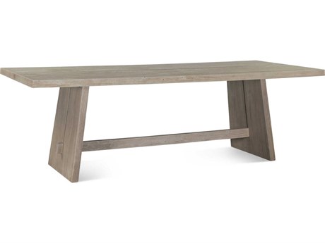 World Interiors Acadia Rectangular Wood Oat Dining Table