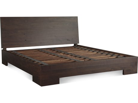 World Interiors Acadia Coffee Bean Brown Acacia Wood King Platform Bed